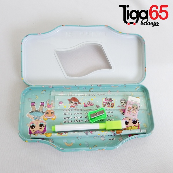 365 PENCIL CASE #40790 Tempat Pensil / Pouch Penyimpanan Besar / Pencil Case Magnet