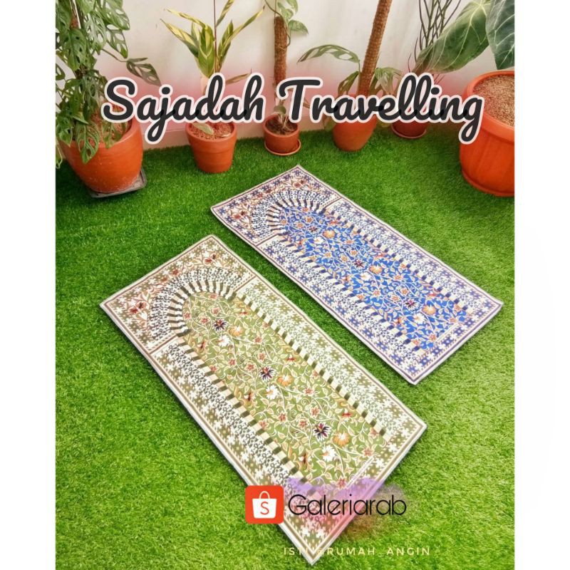 Sejadah Saku plus Pouch Motif Roudhoh