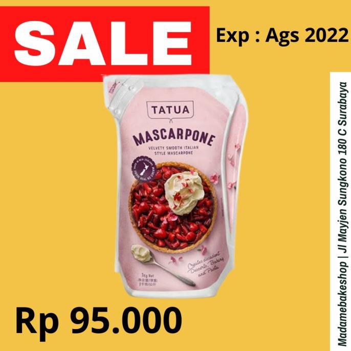 

(BISA COD) MASCARPONE TATUA / Mascarpone Tatua 1kg