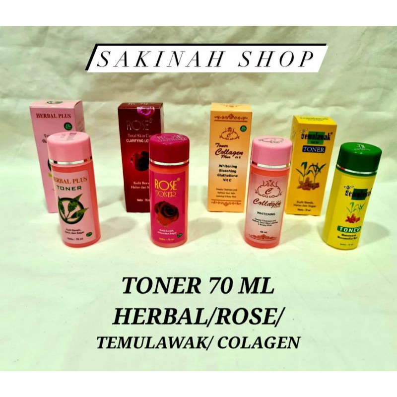 TONER Temulawak/Herbal/Rose / Colagen