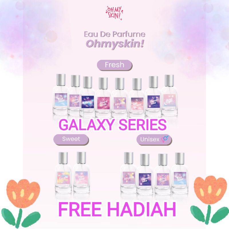 eau de parfum galaxy series ohmyskin 30 ml (free gift)