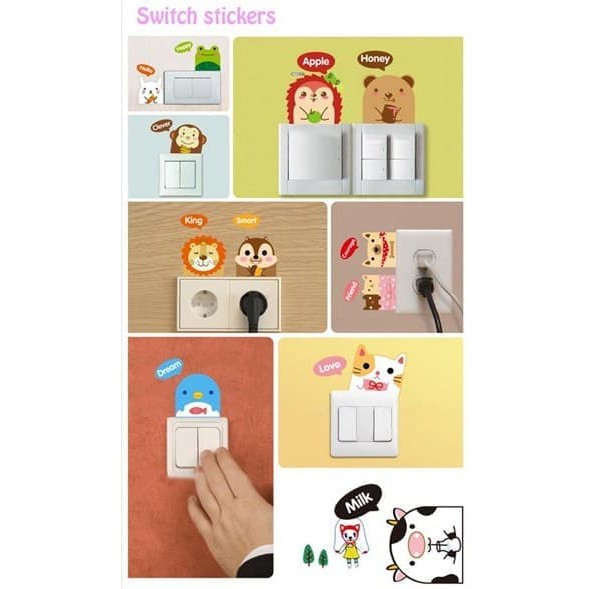 Wall Decal - Stiker Dinding Switch Button_SB21 (1sheet=6pcs)