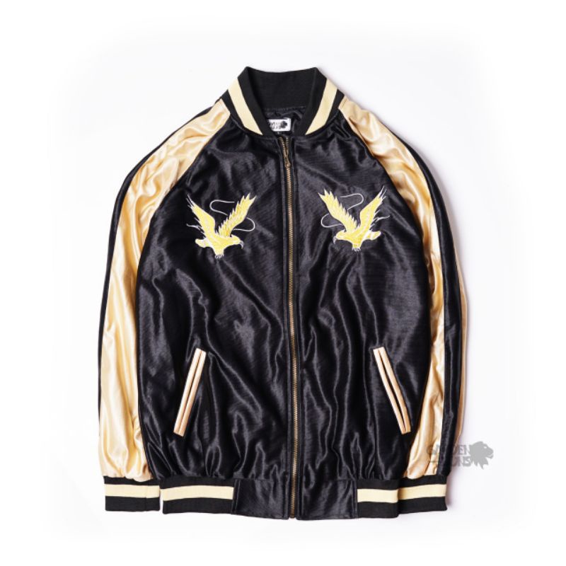Jaket Sukajan Murayama high and low Black & Gold fan made full bordir
