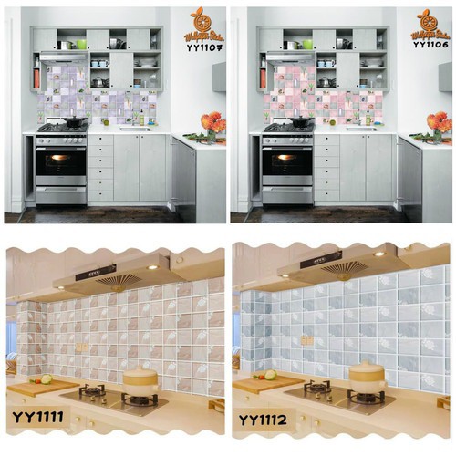 PROMO !! Sticker Dapur &amp; Kamar Mandi ANTI AIR, ANTI MINYAK Uk 45CM X 5M