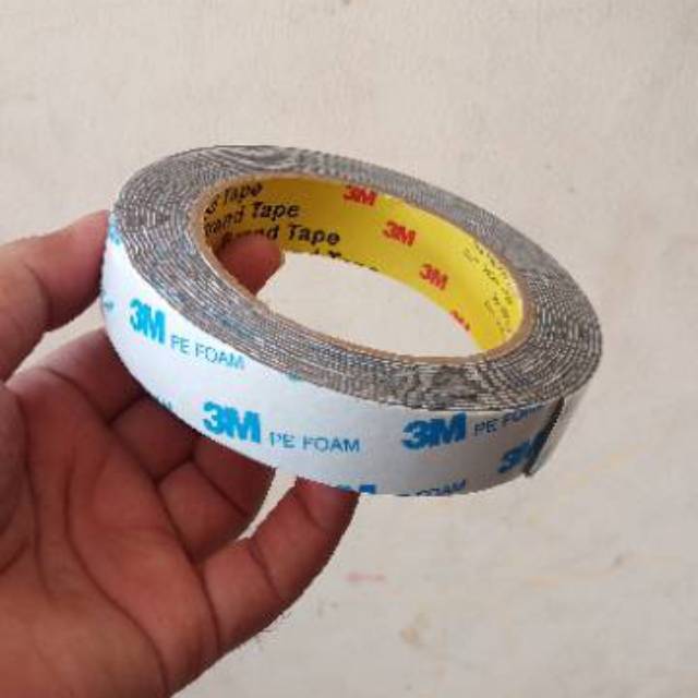 Double tape 3M foam Putih 2cm x 4.5M
