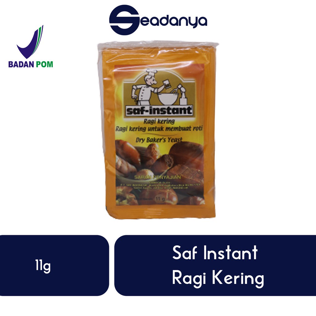 

Saf Instant 11g Ragi Kering untuk Membuat Roti BPOM - Premix Roti & Kue - Pengembang Roti - Yeast