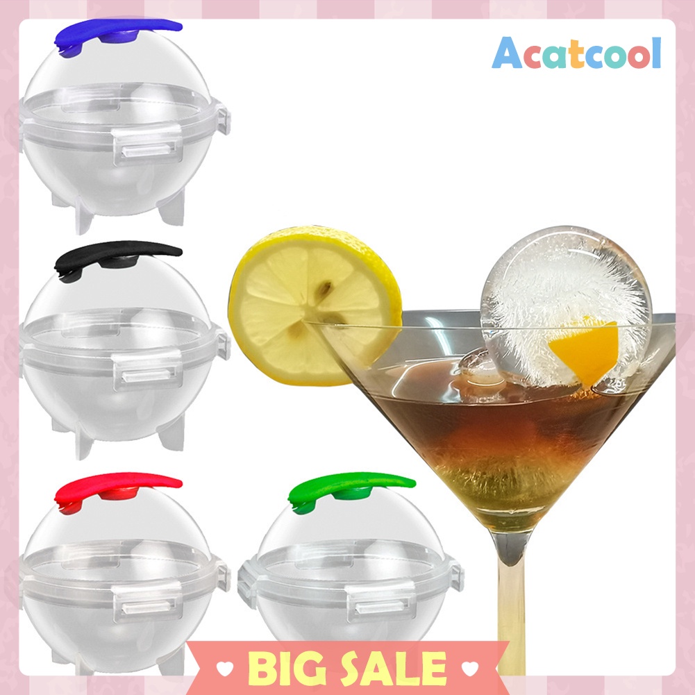 4pcs Round Ball Ice Cube Mold Maker DIY Sphere Ice Ball Device with Funnel