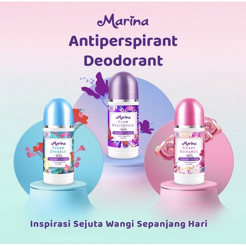 Marina Anti Pespirant Deodorant Roll On 50 ml