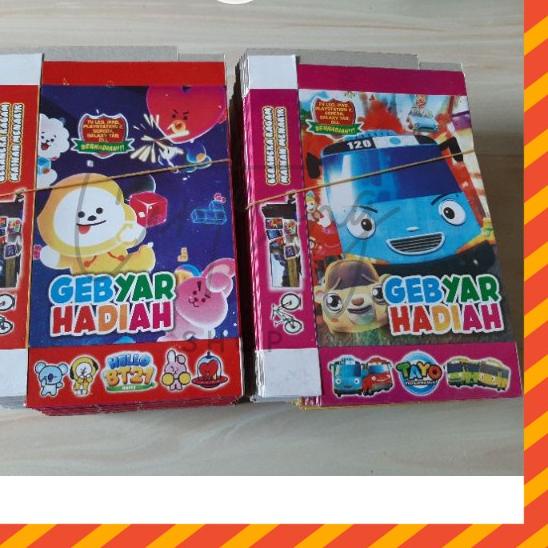 

Trendy Kotak Kado-Kadoan Besar 100Pcs/ Kotak Kado Gambar Karakter/Mix