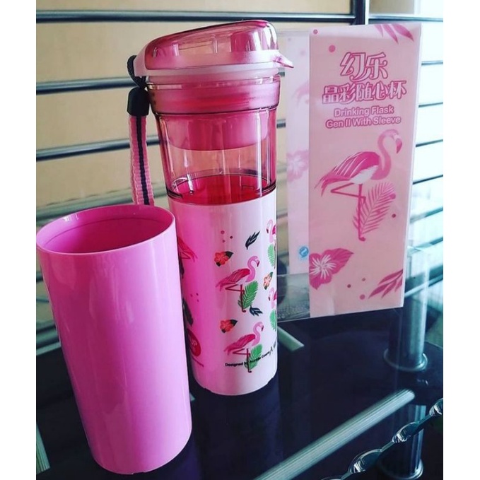 Flamingo drinking flask Tupperware / tumbler tuppeware