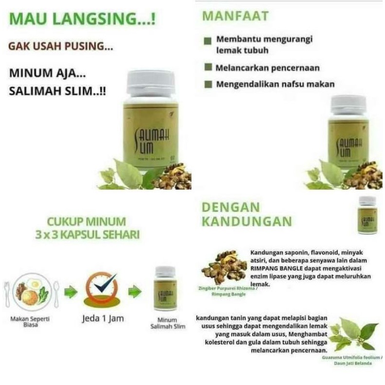 Obat herbal pelangsing/Salimah slim