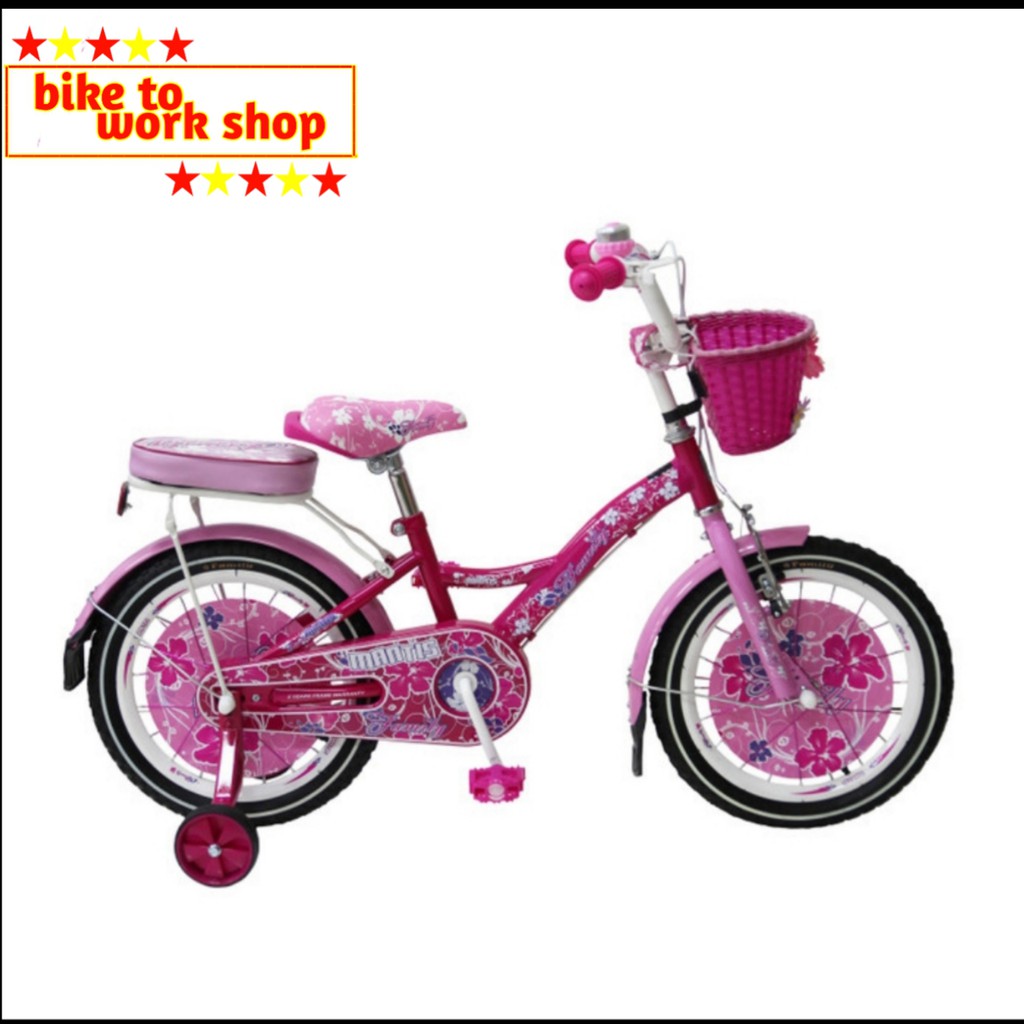 SEPEDA ANAK MINI PEREMPUAN FAMILY BIKE MANTIS 16"