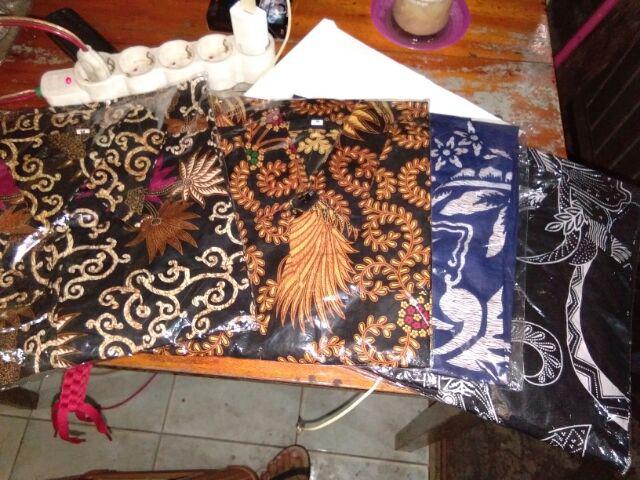 Asifa Batik Hrb026 Kenongo Kemeja Tosca Pendek Pekalongan Padi M L Xl Sogan Tulis Halus Kemeja Batik