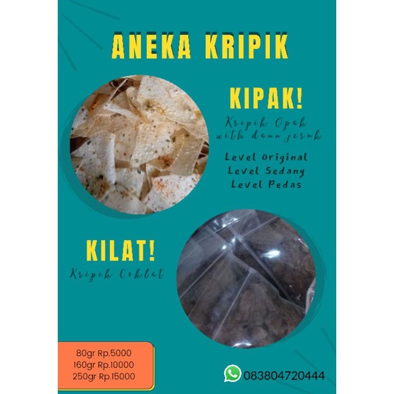 

Aneka Kripik Murah Gurih Kripik Opak dan Kripik Coklat