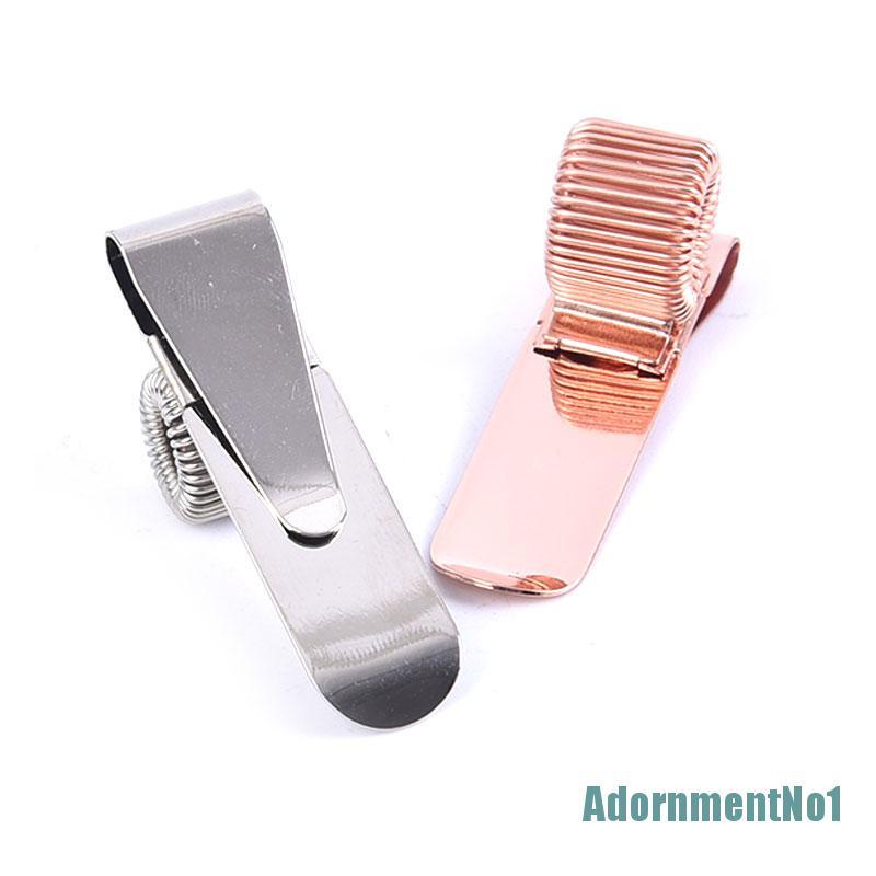 (AdornmentNo1) 1pc Klip Metal Elastis Holder Pulpen / Notebook