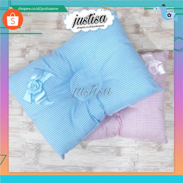 Promo !! Bantal Bayi Peyang - bantal bayi Murah salur Pita