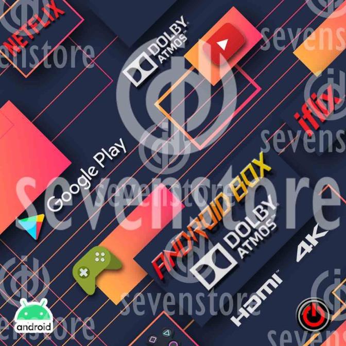 

(BISA COD) STIKER STB ANDROID BOX PAKET 24PCS GLOSY KOMPLIT Kode 739
