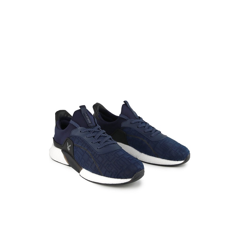 SEPATU SNEAKER PLAYBOY PRIA ORIGINAL CASUAL BRANDED BIRU NAVY PL95