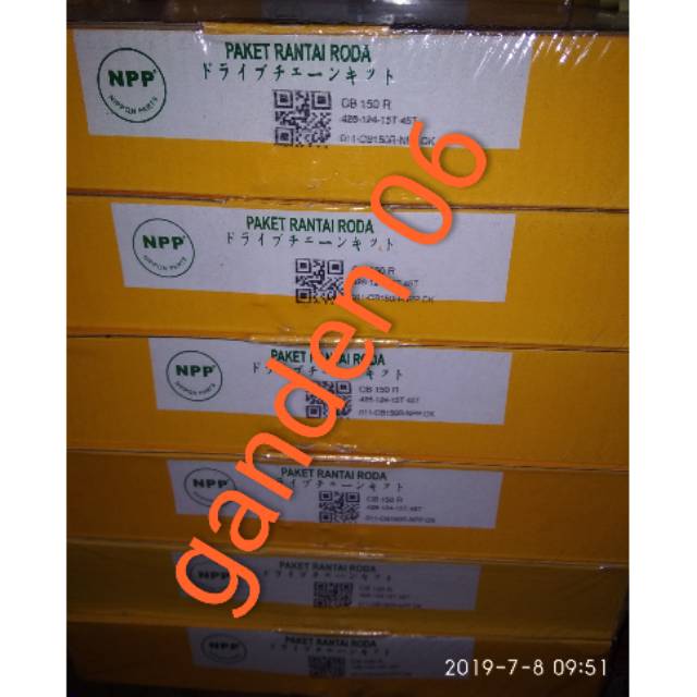 GIR SET PAKET GEAR KOMPLIT RANTE HONDA CB 150R CB150R