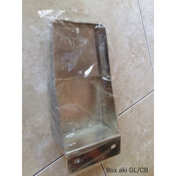 Tempat aki /bok  aki krom Pnp  cb megapro gl tiger crom