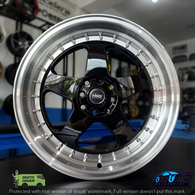 VELG MOBIL LEBAR BELANG R17 TIPE BURN HSR PCD 4X100 4X114,3 LEBAR 8/9