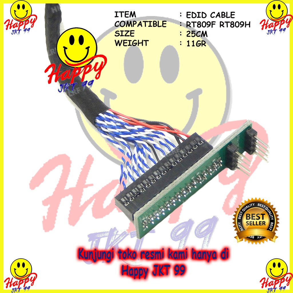 [ HAPPY JKT 99 ] KABEL FLASH LED 40 PIN LCD EDID CABLE PROGRAMING