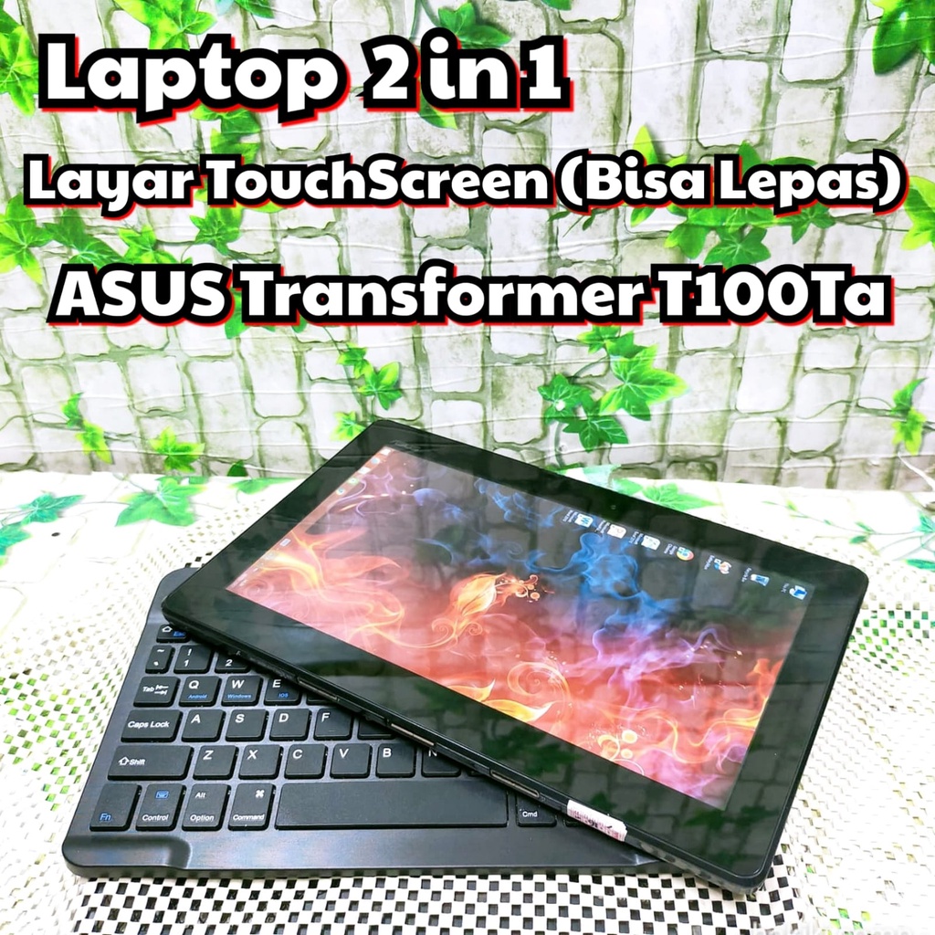 Promo Laptop 2 in 1 Touch Screen Tablet PC Murah Windows Office Chrome Asus Delll Acer Hp Lenovo Toshiba Fujitsu-1