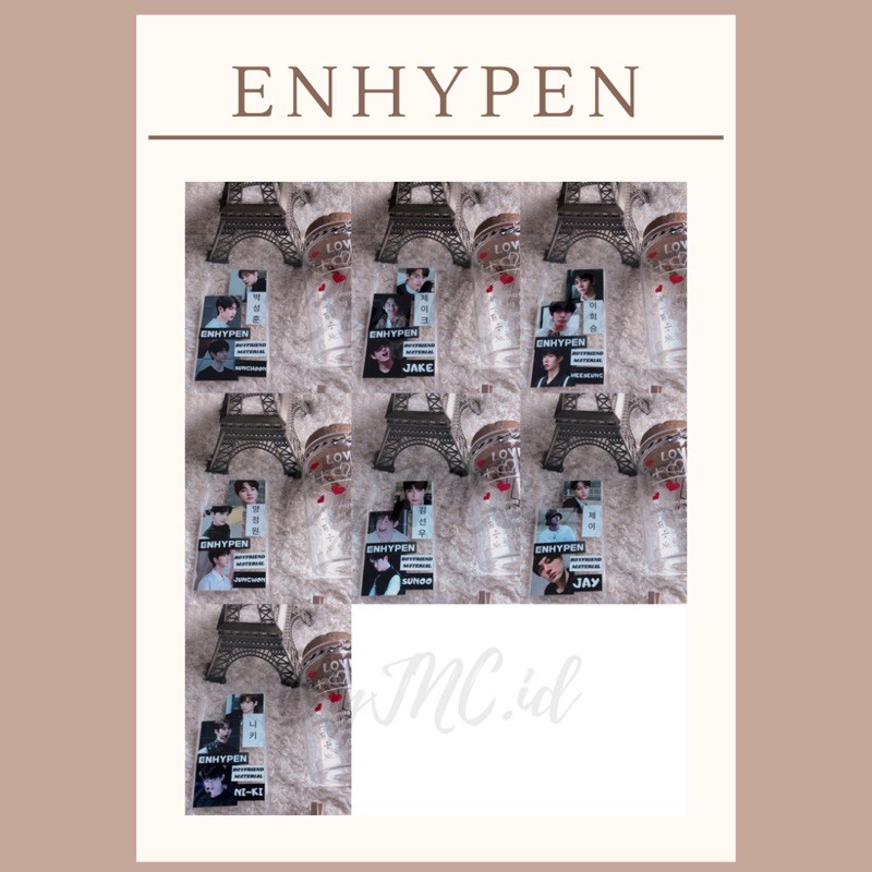 [PO 2-5 HARI]  STICKER CASE ENHYPEN ( jay jake sunghoon jungwon ni-ki sunoo heeseung )