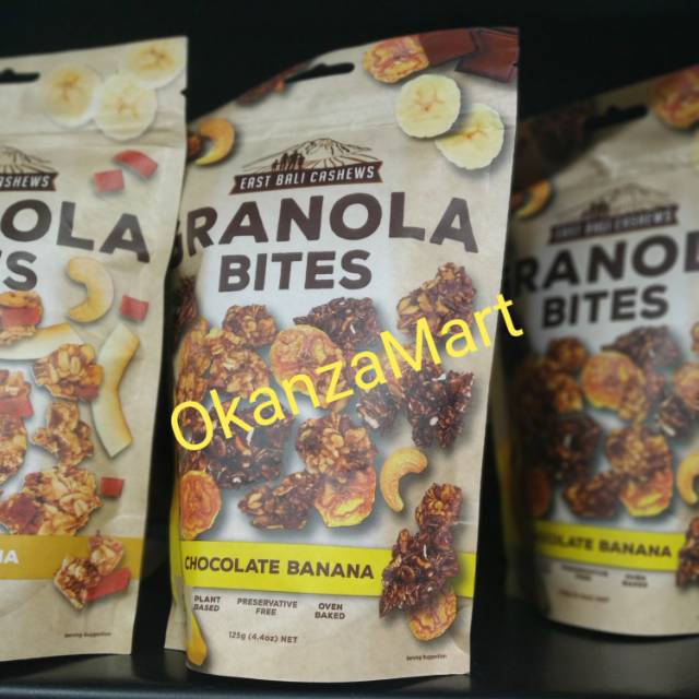 

East Bali Cashews Granola Bites Chocolate Banana | Tropical Fruits 125 gr