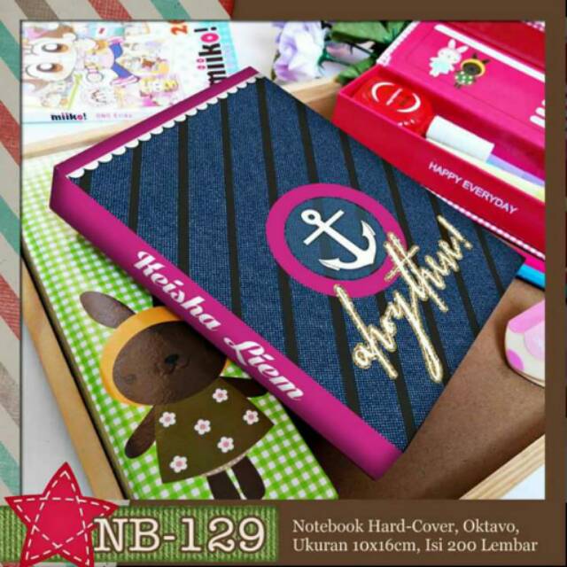 

NB-129 Custom Notebook A6 Jangkar Anchor