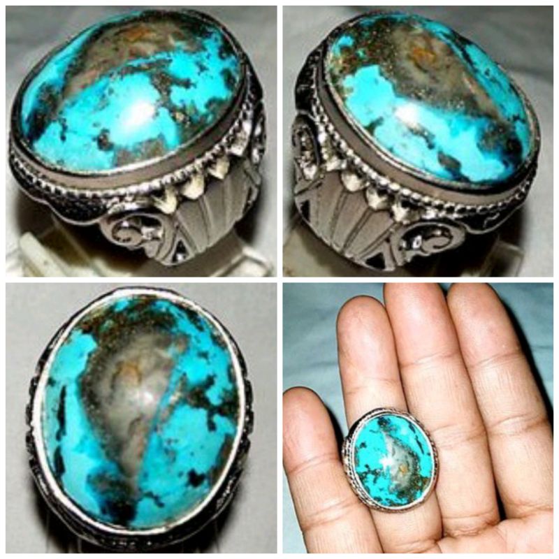 batu cincin virus Persia serat emas  natural original (258)