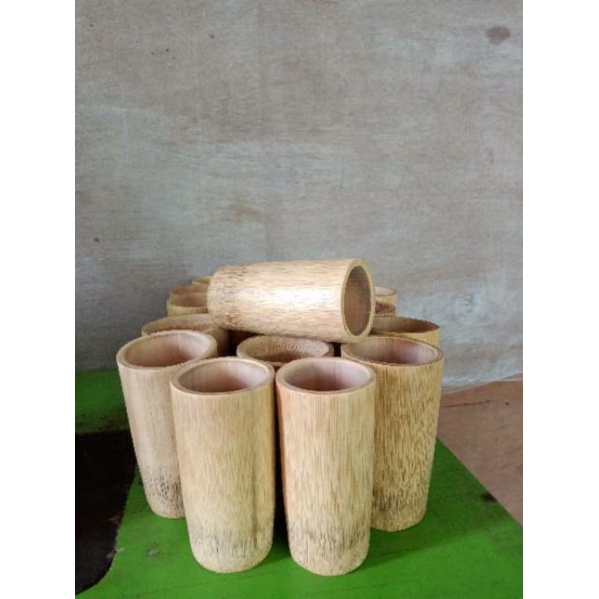 Jual Gelas Bambu Natural Shopee Indonesia 4157