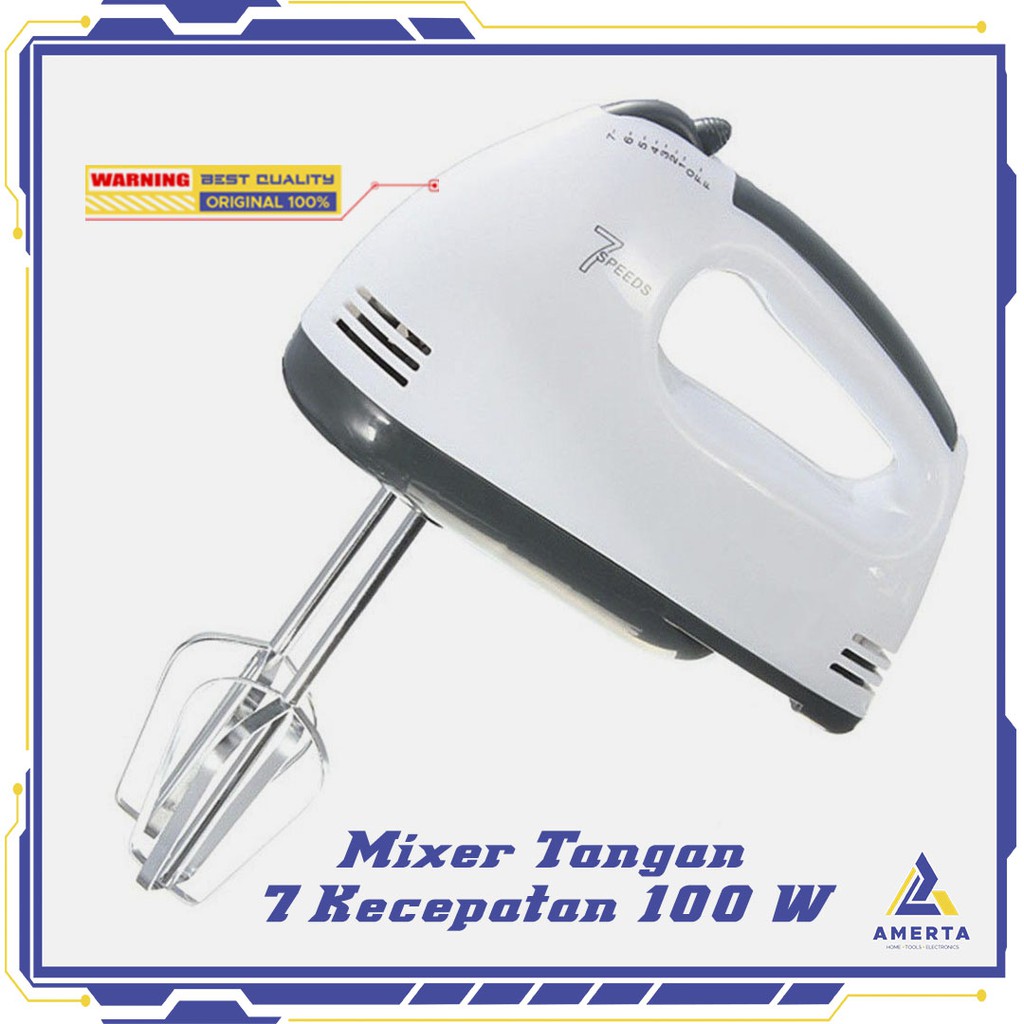 Mixer Tangan 7 Kecepatan 100W SCARLETT White