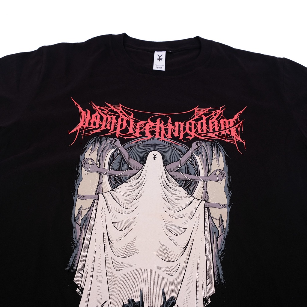 Vampire Kingdom T-shirt Kaos Pria Kaos Metal Kaos Hitam Short Sleeve Tshirt Distro Cowok | Gravia | Black