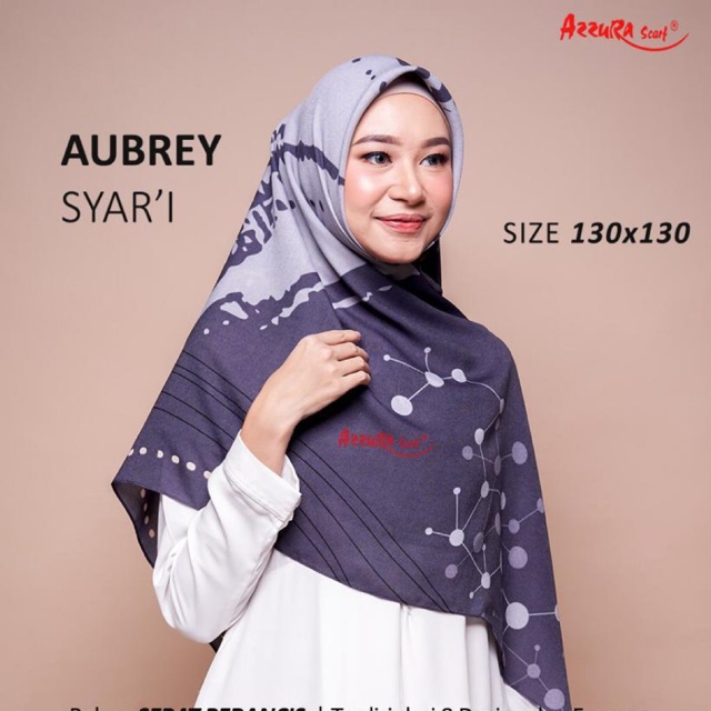 SEGIEMPAT MOTIF JUMBO/SEGIEMPAT MOTIF/SEGIEMPAT MOTIF SERAT PERANCIS/SEGIEMPAT JUMBO AZZURA SCARF