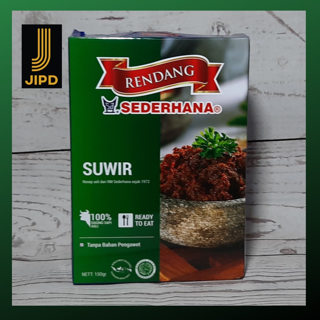 Rendang Suwir Daging Sapi RM Sederhana Halal 119101