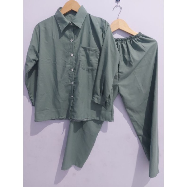 ONE SET/SETELAN PAJAMAS WANITA DEWASA LD 110 CM TYE DYE RAYON VISCOSE PREMIUM-14