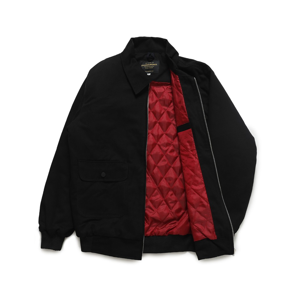 LEXA BOMBER JACKET BLACK - JACKET BOMBER - BOMBER JACKET HITAM
