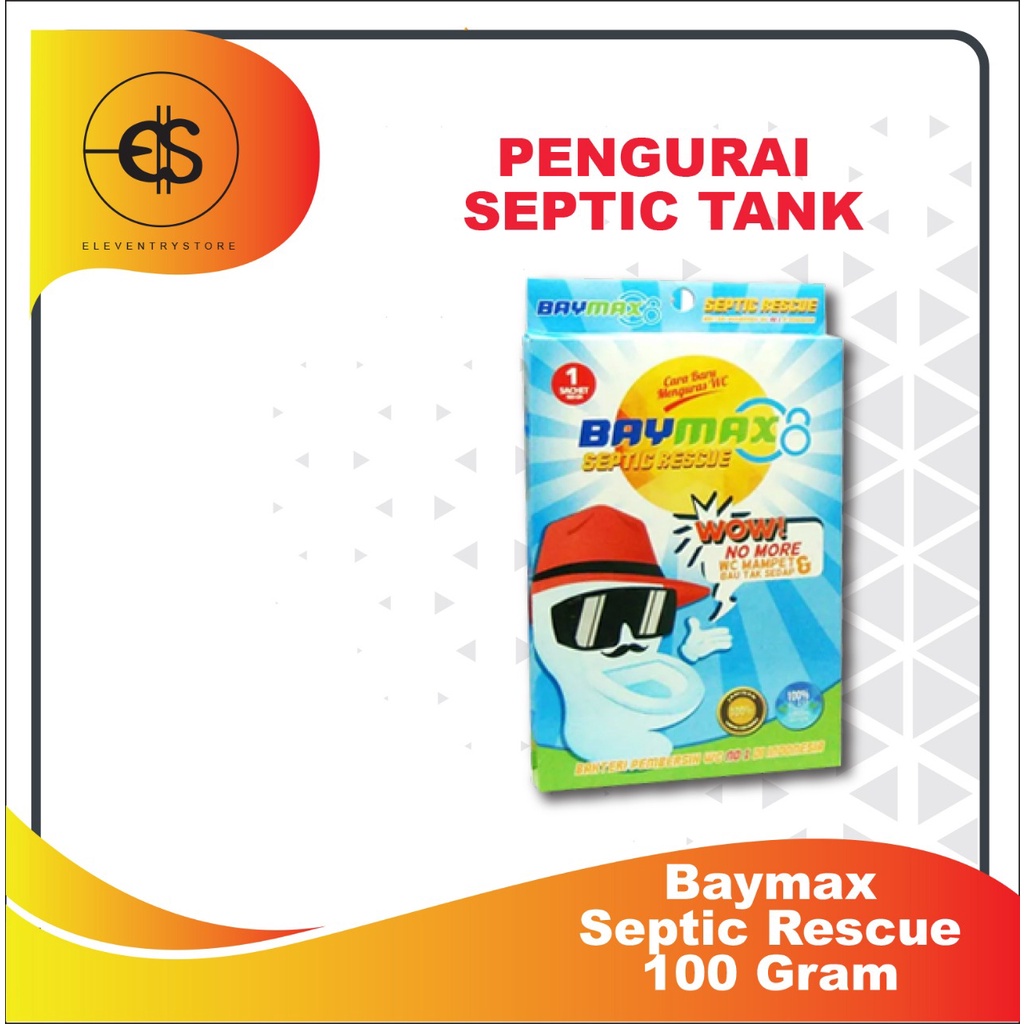 Baymax Septic Rescue 100 Gram Solusi WC Mampet Pengurai Septic Tank