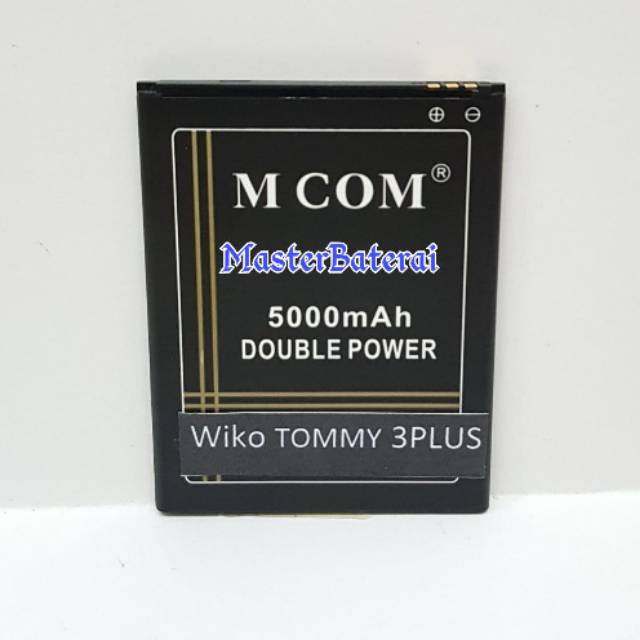 Baterai Wiko Tommy 3 Plus Wiko Tommy 3Plus W-K600 Lenny 4 Plus  Double IC ORIGINAL
