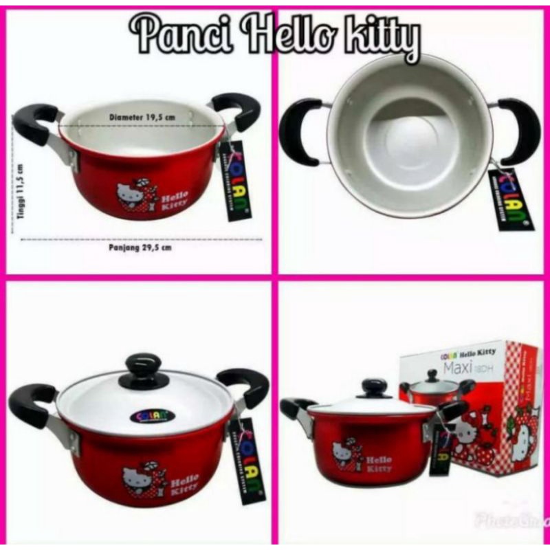 panci maxi hello kitty 16cm/mixi kitty 16cm/panci maspion hello kitty