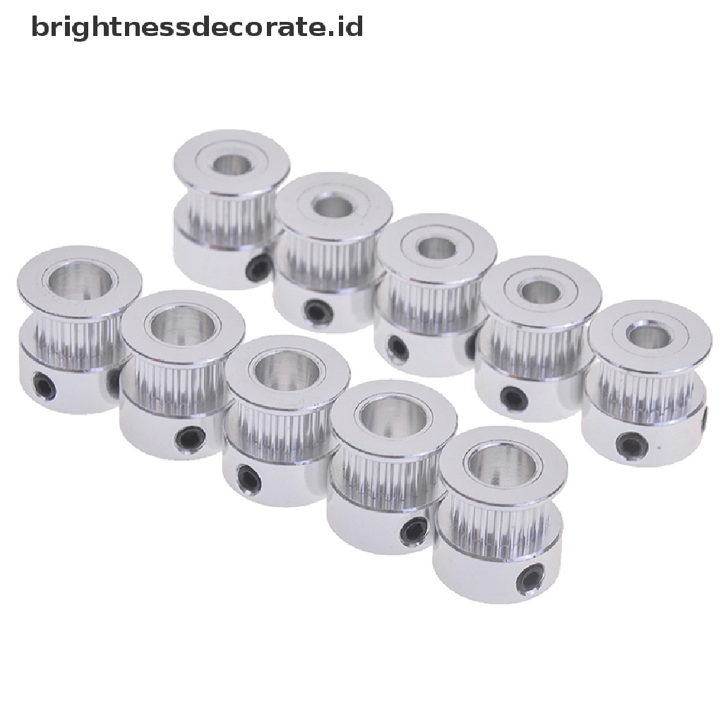 5 Pcs gt2 timing pulley 20t 5 / 6.35 / 8mm bore Untuk 6mm belt reprap printer 3d