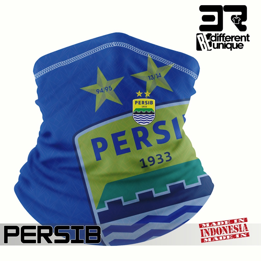 Bandana Masker Scarf Syal Motor Printing 3R Motif ( Persib )