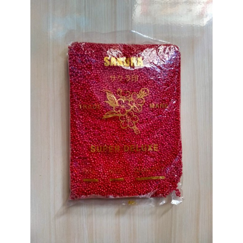 Manik Mote Payet Pasir 11.0/2MM -  Merah Doff