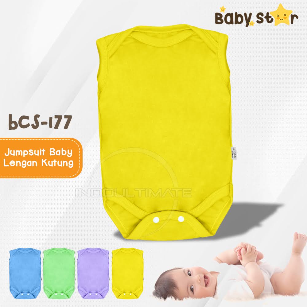 Jumpsuit Bayi Tanpa Lengan Jumper Kutung Bayi BABY STAR BCS-177 Baju Bayi Pakaian Bayi Jumper bayi Jumsuit bayi Baju Tidur Bayi Laki Laki Perempuan Newborn