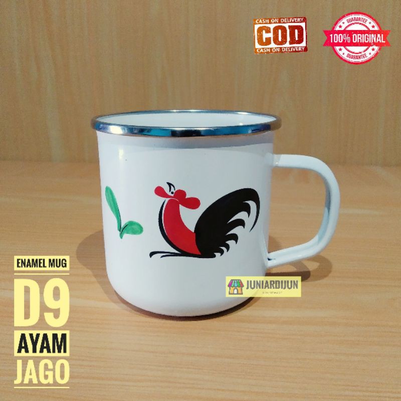 Mug Enamel Kedaung D9" AYAM JAGO | Shopee Indonesia