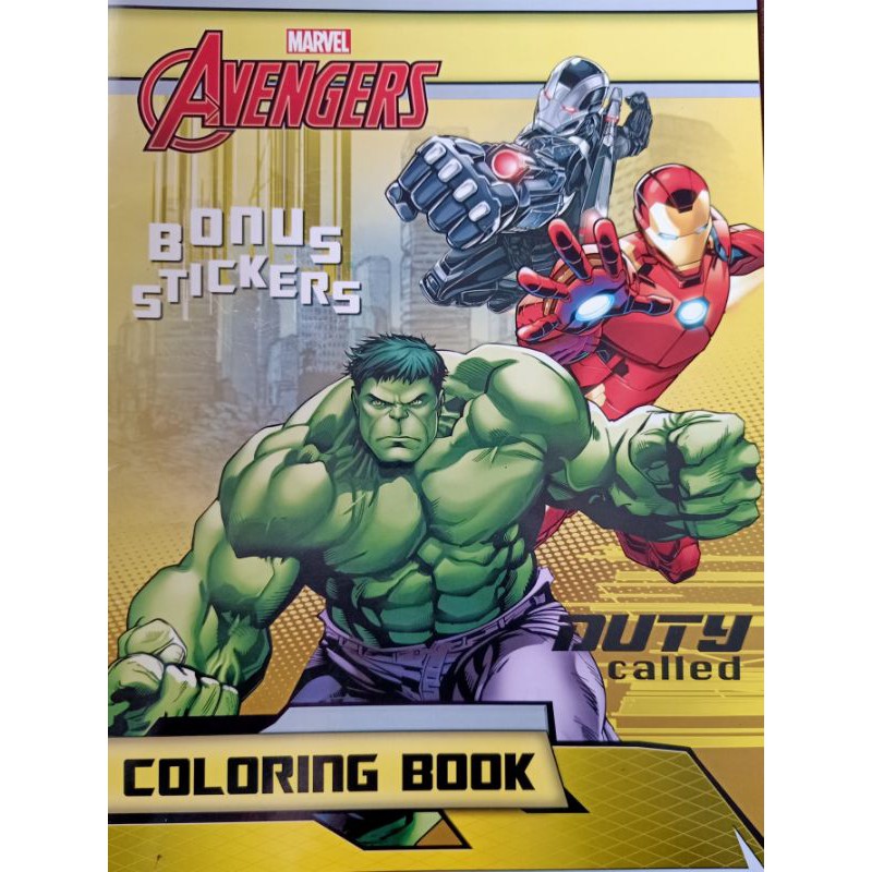 Jual Buku Mewarnai / Coloring Book Marvel Avengers " Duty Called