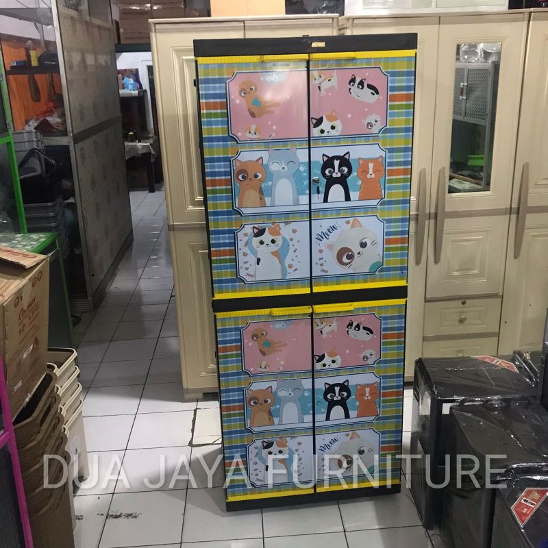 Akako - Lemari Plastik Akako 4 Susun / Lemari Akako