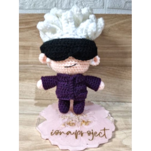 Gojo Satoru Amigurumi/Boneka Rajut Gojo Satoru