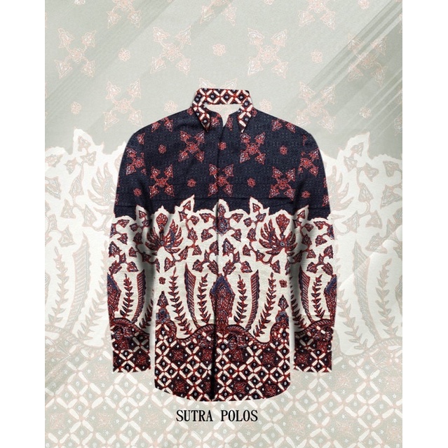 (kain) KEMEJA BATIK SUTRA ATBM ASLI PEKALONGAN 003